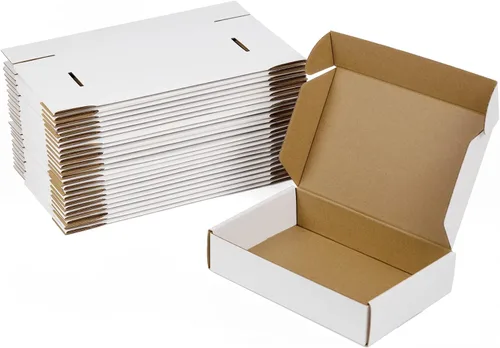 Vista 17 de Cajas de envío de 4 x 4 x 2 pulgadas, paquete de 25 cajas de cartón corrugado marrón para pequeñas empresas
