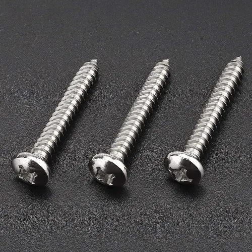 Vista 24 de Tornillos de madera Phillips de acero inoxidable #4 x 1 (paquete de 100), acero inoxidable 304 (18-8), tornillos de chapa de cabeza plana