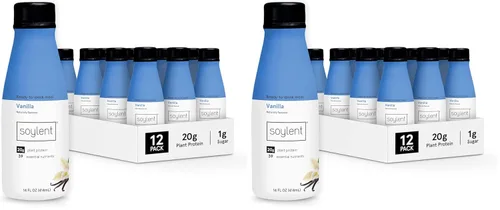 Vista 14 de Soylent Batido de reemplazo de comida de plátano a base de plantas, contiene 0.71 oz de proteína vegana completa, listo para beber, 14 onzas
