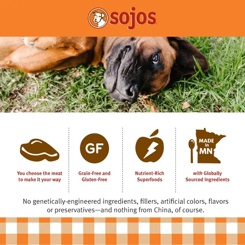 Vista 5 de SOJOS Complete Beef Recipe - Alimento deshidratado para perros, 1.75 libras, amarillo