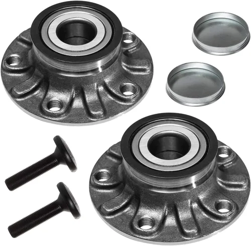 TUCAREST 512336 x2 (rodamiento de 1.181 in, para FWD) Conjunto de cojinete de rueda trasera y cubo para Vw 2012-2014 Beetle 2.5L, 10-21 Golf, 11-14