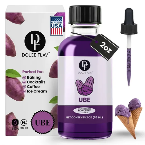 Vista 29 de Dolce Flav Extracto de pastel de cumpleaños, 2 onzas soluble en agua, Kosher, sin azúcar, saborizante concentrado para tartas festivas