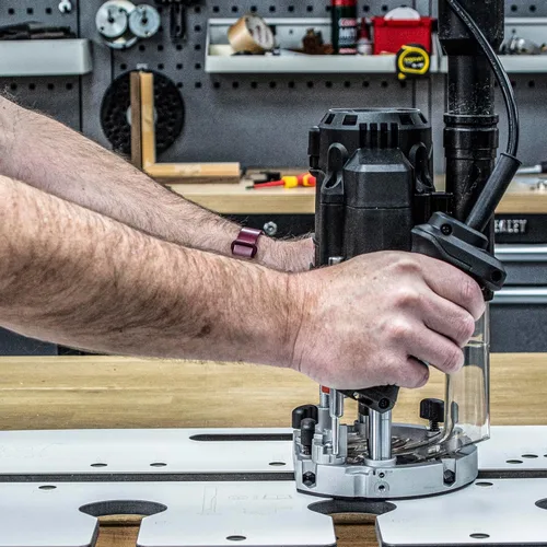 Vista 13 de Trend Router de inmersión T8 de modo dual de 3-1/4 HP con pinza de 1/2 pulgada, velocidad variable, mesa de enrutador compatible con sistema