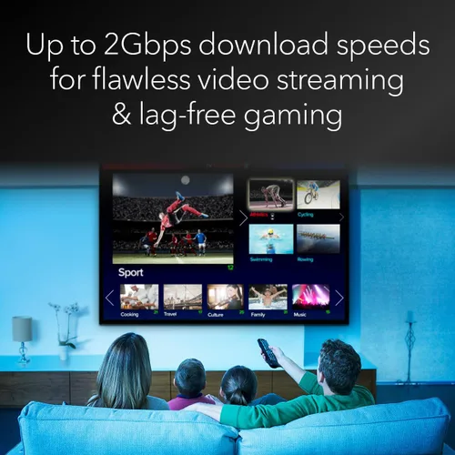 Vista 4 de NETGEAR Nighthawk DOCSIS 3.1 Módem de cable de división media/alta (CM2500) – Aprobado para las velocidades más rápidas de hoy y compatible