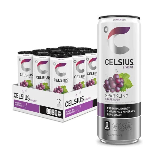 Vista 15 de CELSIUS Essential Energy Drink - Bebida energética esencial de 12 onzas líquidas, Arctic Vibe Sparkling Frozen Berry Edition (paquete de 12)