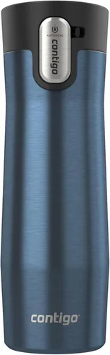 Vista 12 de Contigo AUTOSEAL West Loop - Taza de viaje de acero inoxidable aislada al vacío con tapa fácil de limpiar, 12 onzas, arándano