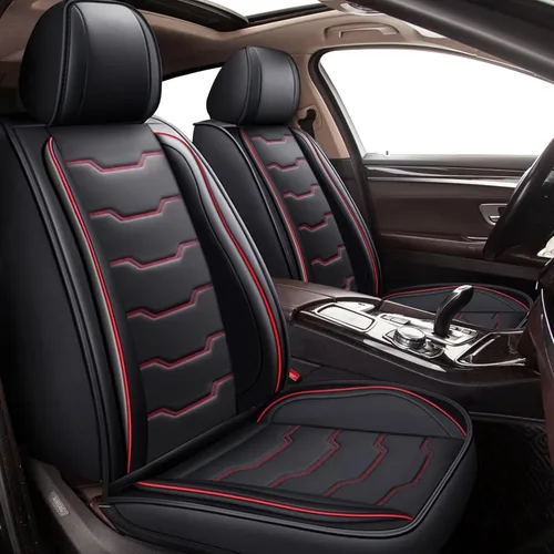 Fundas de Asiento Delantero para Coche Compatibles con Subaru Forester 2007-2024 2025 Fundas de Asiento de Cuero Sintético Impermeables para