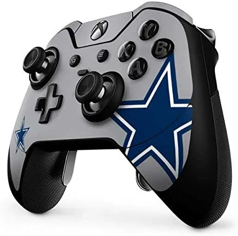 Vista 2 de Skinit Decal Gaming Skin Compatible with Xbox One Elite Controller - Officially Licensed NFL Dallas Cowboys Retro Logo Design