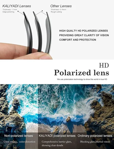 Vista 7 de Gafas de sol polarizadas para hombre y mujer, gafas de sol unisex para conducir, protección UV, múltiples opciones de paquete