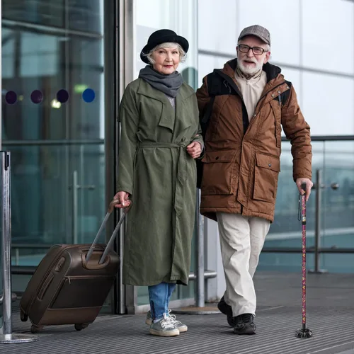 Vista 4 de supregear Punta de bastón – Reemplazo de goma resistente para bastón – Base estable antideslizante de seis puntos – 6 patas negro accesorio