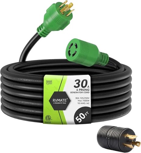 Vista 10 de Cable generador de 30 amperios, 4 puntas, 25 pies