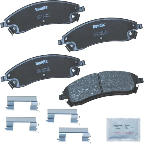 Vista 429 de Pastillas de freno delanteras semi-metálicas Bendix Priority1 CFM1774 para Ford Transit 2019-2017, Transit-150 2021-2015, Transit-250 2021-2015