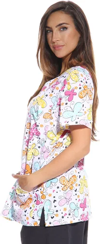 Vista 2 de Just Love Womens Holiday Scrub Tops