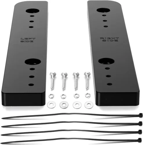 Vista 9 de Adjustable 1"-3" Relocator Kit Mount Extend Plate Trunk Luggage Rack Compatible with Harley Touring Road King Street Glide Trikes Tri Glide 2014-UP