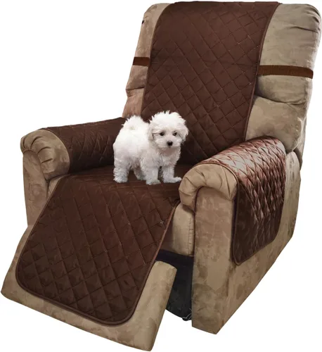 Vista 32 de U-NICE HOME Funda para sillón reclinable, reversible, con correas elásticas, resistente al agua, protege de perros y mascotas, sillón pequeño