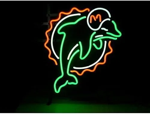 Queen Sense 17 "x14" Delfines Neon Sign Light Man Cave Bar Pub Beer Gift Neon Lamp A117MDFB