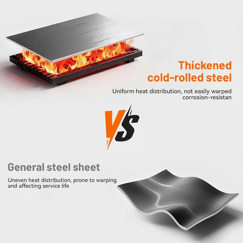 Vista 5 de KEYO GRILL Parrilla de carbón de barril de 24 pulgadas, sistema de ventilación doble, parrilla de barbacoa al aire libre con bandeja de carbón