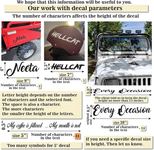 Vista 3 de 3 x 10 pulgadas, números de barco y letras – Calcomanía impermeable personalizada para barco – Nombre de texto personalizado número 3 pulgadas