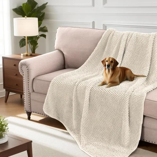 Vista 222 de H.VERSAILTEX Funda de felpilla de felpa para sofá de 3 cojines, antideslizante, lavable, protector de muebles suave y duradero, para perros, gatos