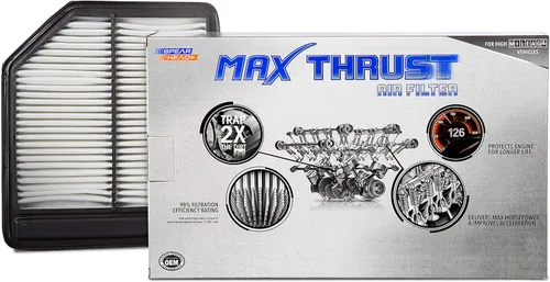 Vista 48 de Filtro de aire de motor MPG Defense Max Thrust de Spearhead para vehículos de todo kilometraje, se adapta como el OEM, restaura MPG y aceleración