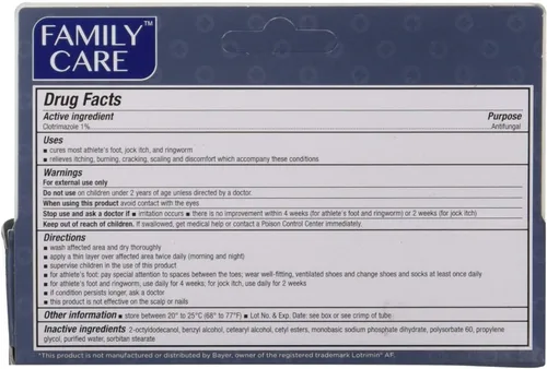 Vista 2 de Crema antifúngica Family Care Clotrimazol, 1% USP