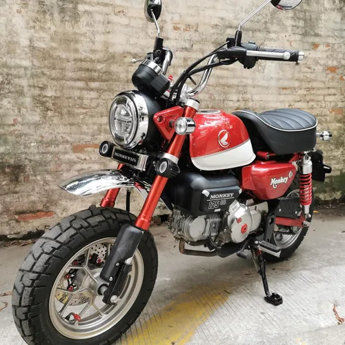 Vista 4 de Kit de luz auxiliar LED con conector compatible con Honda Monkey 125 Z125M Z125MA (2019-actual) (blanco #2)