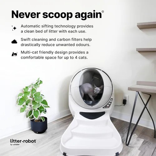 Vista 3 de Rampa Litter-Robot 3 por Whisker, Beige