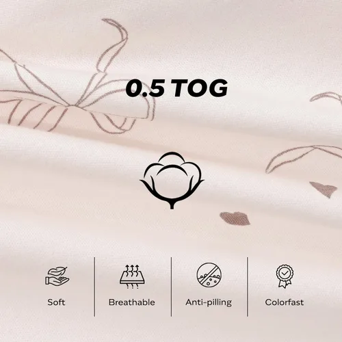 Vista 4 de JELLYMONI Saco de dormir para bebé de 0 a 6 meses, 100% algodón, paquete de 3, 0.5 TOG, manta vestible para bebé, saco de dormir para bebé