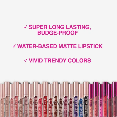 Vista 4 de Ruby Kisses Lápiz labial líquido Forever Matte - RFML06 (Aged Rose)