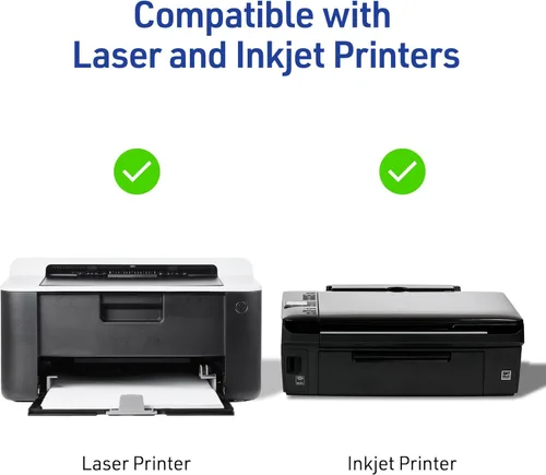 Vista 4 de Avery Insertos imprimibles para CD Jewel Case, color blanco mate, compatible con impresoras láser y de inyección de tinta, 20 inserciones estándar