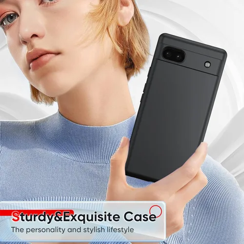 Vista 7 de LeYi Funda para Google Pixel 6A, Funda para Google Pixel 6A [6.1"] con Paquete de 2 Protectores de Pantalla de Vidrio Templado, Funda de Silicona