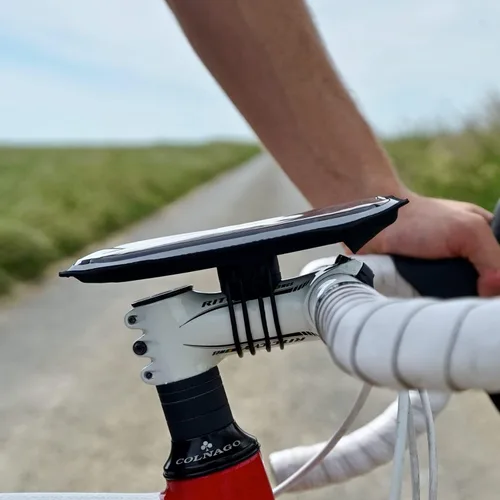 Vista 4 de Shapeheart - Soporte magnético para teléfono de bicicleta, antivibración, soporte impermeable para bicicleta, orientación de 360°