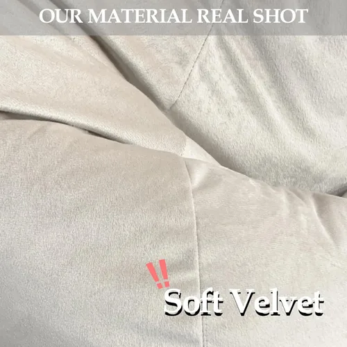 Vista 3 de LPMOERA Funda para puf de almacenamiento de animales de peluche (sin relleno), con cremallera, suave, mullida, rellenable, para organizar juguetes