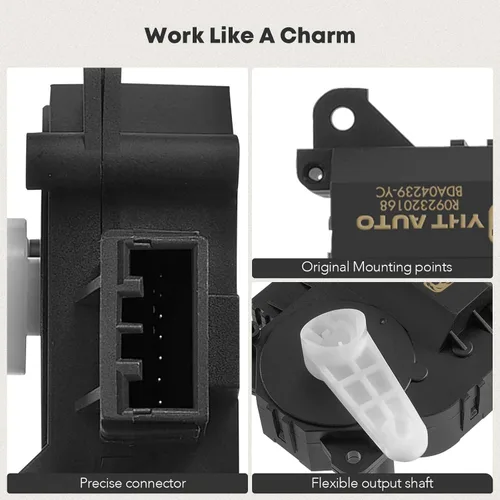 Vista 9 de YHTAUTO Palancas de puerta de mezcla de accionador de puerta de aire HVAC - Compatible con modelos Ford y Lincoln - Edge 2007-2014, MKX 2007-2015
