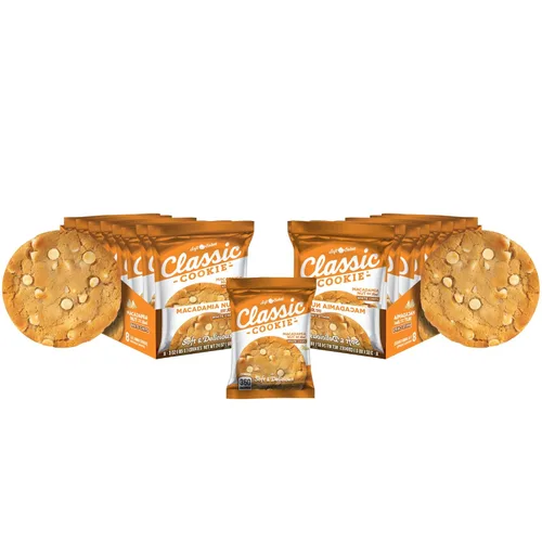 Vista 37 de Galletas Classic Cookie suaves horneadas con relleno de crema y galleta, hechas con chips de crema blanca Hershey's® Premier, 2 cajas, 16 galletas