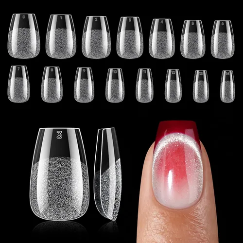 Vista 15 de UNA GELLA Puntas de uñas de gel cortas ovaladas, 150