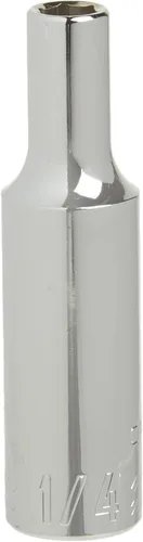 CRAFTSMAN Toma profunda, SAE, unidad de 3/8 pulgadas, 1/4 pulgadas, 6 puntos (CMMT23144)