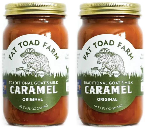 Vista 9 de Fat Toad Farm - Salsa de Caramelo Tradicional de Leche de Cabra/Cajeta, Original, Sin Gluten, 8 fl oz