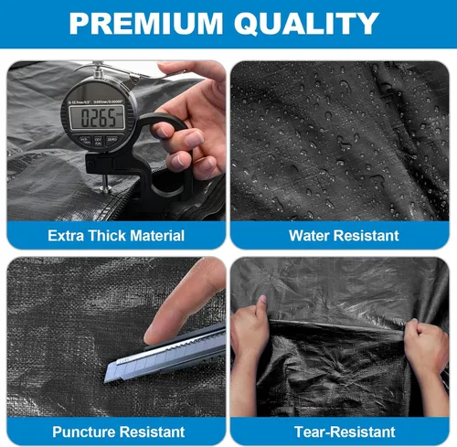 Vista 8 de TICONN Bolsas para colchón para mudanza, bolsa de almacenamiento de servicio pesado para colchón Full XL con asa perimetral y hebillas ajustables