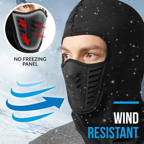 Vista 2 de Self Pro Balaclava Ski Mask - Face Mask for Men Women - Cold Weather Gear for Skiing Snowboarding Motorcycle Riding