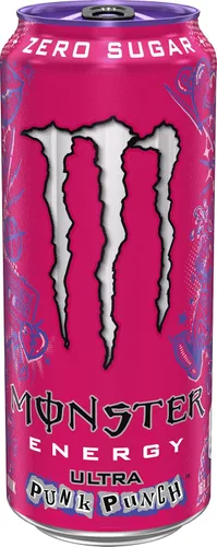 Vista 4 de Monster Energy Ultra Punk Punch - Bebida energética sin azúcar, 16 onzas (paquete de 15)