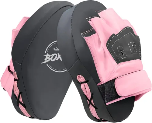 Vista 9 de Valleycomfy - Manoplas de boxeo curvadas de piel sintética para entrenamiento