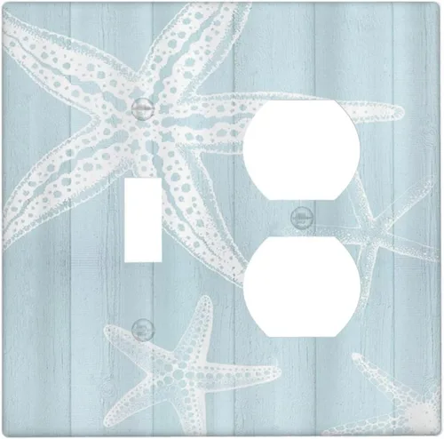 Vista 36 de Cubierta de placa de pared dispositivo duplex de 1 banda de mármol abstracto en arte interruptor de luz de salida eléctrica de cara fluida azul