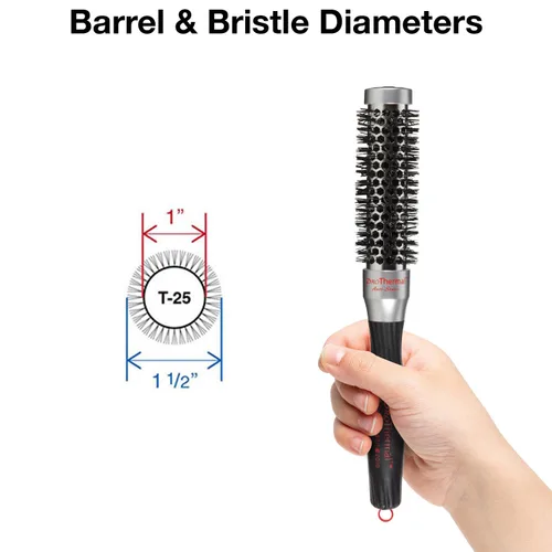 Vista 2 de Olivia Garden Cepillo redondo antiestático ProThermal (no eléctrico)