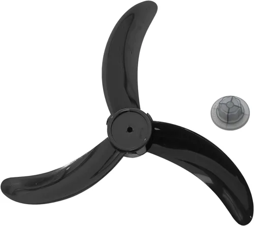 Vista 10 de Reemplazo de la hoja del ventilador de plástico para ventilador de pie ventilador de mesa accesorios generales con cubierta de tuerca negro A 10