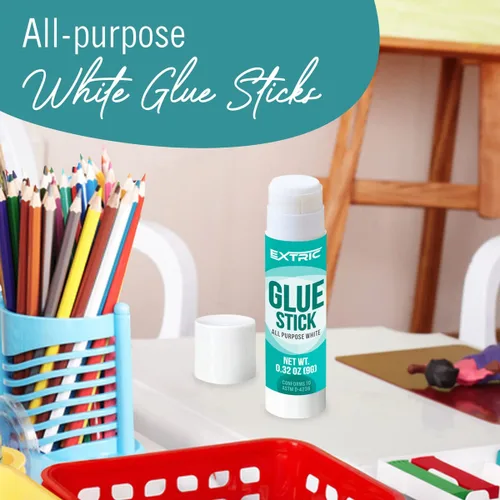 Vista 3 de Barras de pegamento a granel para aulas, barras de pegamento blanco para niños, 36 unidades, 0.75 onzas, lavables para todo propósito, para niños