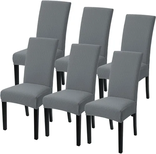Vista 9 de SearchI Juego de 2 fundas elásticas para sillas Parsons de comedor, fundas elásticas con estampado de elastano, extraíbles, lavables, fundas