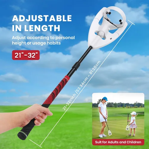 Vista 2 de VR Golf Club Handle Accessory - CODOGOY Golf Club Adapter Handle Attachment Compatible with Oculus Quest 2 Meta Rift S Designed for VR Games Like