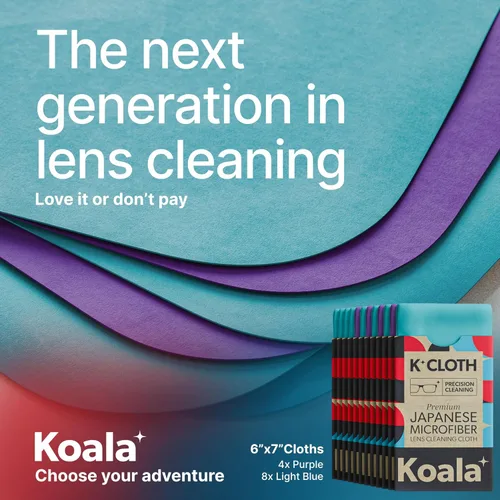 Vista 6 de Koala - Paño de limpieza de lentes Microfibra japonesa Paños de limpieza de lentes Limpiador de lentes Lentes, cámara, auriculares VR/AR