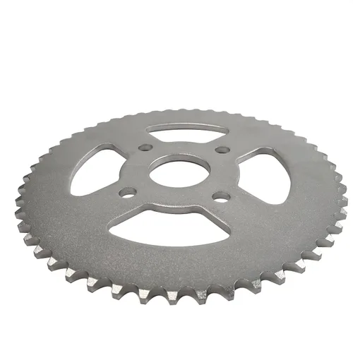 Vista 6 de Buje de piñón de acero Go Kart para taladro de 3/4" y 3/16" kit de hardware de chavetero con cadena 420 50T piñón de transmisión trasera 4 agujeros